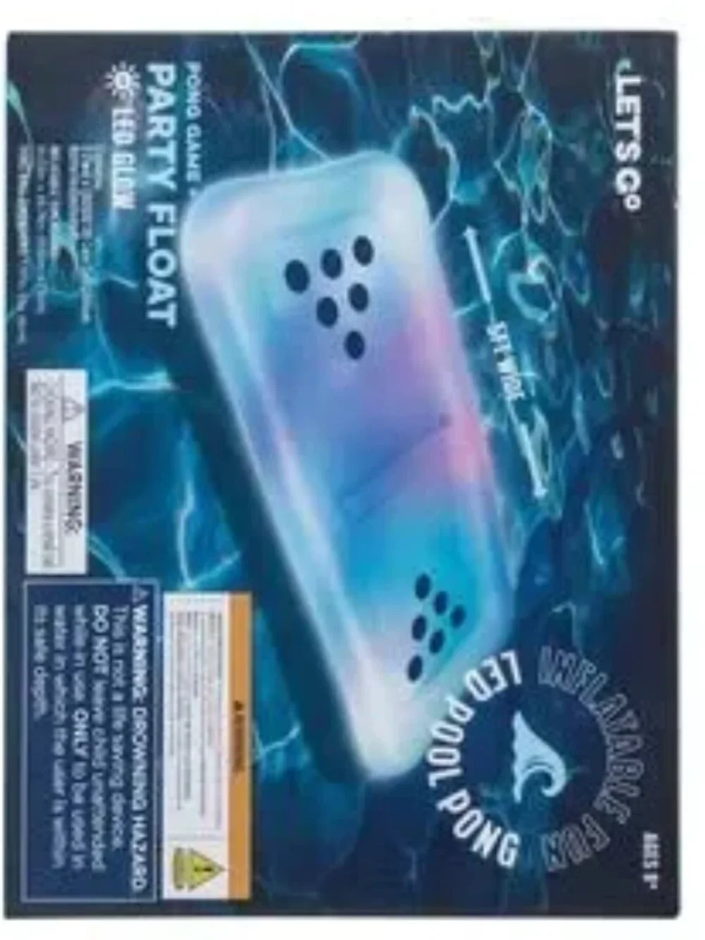 LED Pool Pong Party Float Inflatable Table 61